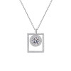 Collana all'ingrosso in argento 925 con zirconi cubici | Collana alla moda di alta qualità per donna