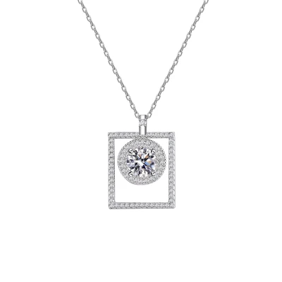 Wholesale 925 Silver Design Cubic Zirconia Necklace | Trendy High Quality Fashion Necklace For Women