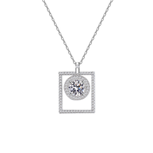 Wholesale 925 Silver Design Cubic Zirconia Necklace | Trendy High Quality Fashion Necklace For Women