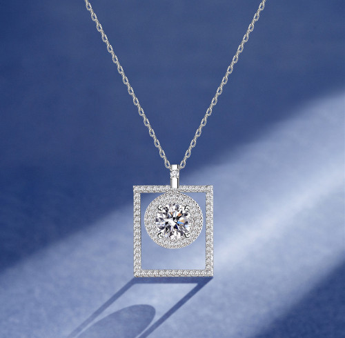 Collana all'ingrosso in argento 925 con zirconi cubici | Collana alla moda di alta qualità per donna