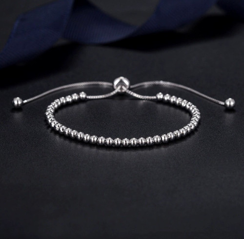 Bracciale alla moda in argento sterling 925 personalizzato OEM ODM | Bracciale da donna con temperamento semplice, accessori in argento