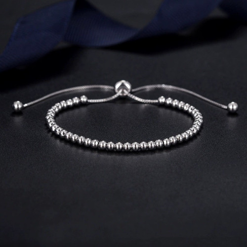 Customized OEM ODM 925 Sterling Silver Fashion Bracelet | Simple Temperament Women's Silver Jewelry Bracelet Accessories