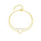 Wholesale 18k Gold 925 Sterling Silver Moon Double Layer Bracelet | Exquisite Zircon Elegant Fine Jewelry Bracelet For Women
