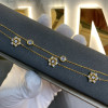 Bracciale a doppio strato con fiocco di neve classico in argento 925 personalizzato in fabbrica | Braccialetto raffinato dal design popolare in stile Ins per le donne