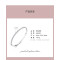 OEM ODM Customized Sterling Silver 925 Zircon Bangle | High Quality Light Luxury Women's Fine Bangle