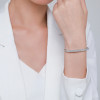 Braccialetto di gioielli in argento da donna all'ingrosso | Braccialetto classico alla moda in argento sterling 925 con zirconi
