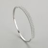 Braccialetto di gioielli in argento da donna all'ingrosso | Braccialetto classico alla moda in argento sterling 925 con zirconi