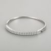 Braccialetto di gioielli in argento da donna all'ingrosso | Braccialetto classico alla moda in argento sterling 925 con zirconi
