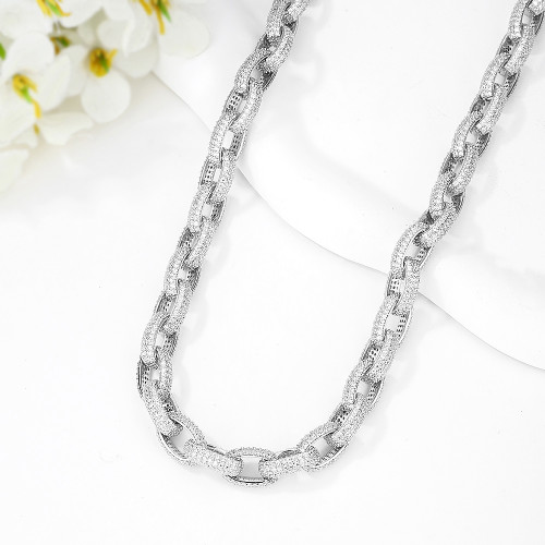 Wholesale 925 Silver Cuban Link Chain Necklace | Popular Miami Cuban Link Chain Necklace For Men