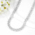 New Arrival 925 Silver Hip Hop Cuban Link Chain Necklace | Trend Zircon Cuban Link Chain Necklace