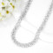 New Arrival 925 Silver Hip Hop Cuban Link Chain Necklace | Trend Zircon Cuban Link Chain Necklace