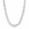 Collar de cadena de eslabones cubanos estilo hip hop de plata 925 | Collar de cadena de eslabones cubanos con circonitas de tendencia