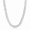 New Arrival 925 Silver Hip Hop Cuban Link Chain Necklace | Trend Zircon Cuban Link Chain Necklace
