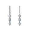 Orecchini pendenti in argento 925 all'ingrosso | Orecchini pendenti di lusso con zirconi cubici per donna