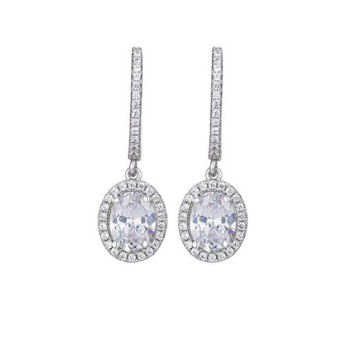 Orecchini pendenti personalizzati in argento sterling da donna | Deliziosi orecchini pendenti vintage per matrimonio