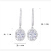 Pendientes colgantes de plata de ley personalizados para mujer | Exquisitos pendientes colgantes vintage para boda