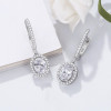 Pendientes colgantes de plata de ley personalizados para mujer | Exquisitos pendientes colgantes vintage para boda