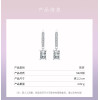 Pendientes colgantes de plata de ley 925 | Exquisitos y elegantes pendientes colgantes de circonita para mujer