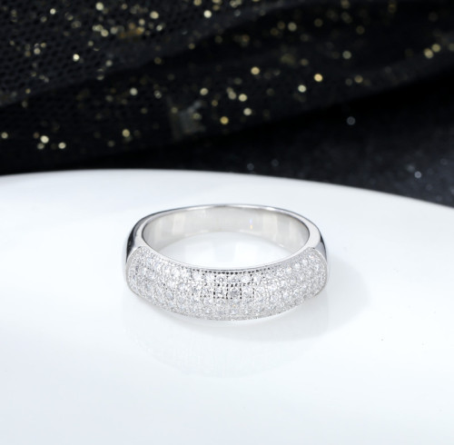 Nuovi anelli di fidanzamento da uomo in argento sterling 925 | Anello classico alla moda con zirconi cubici