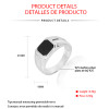 Anello in agata in argento sterling 925 personalizzato | Fedi nuziali da uomo alla moda