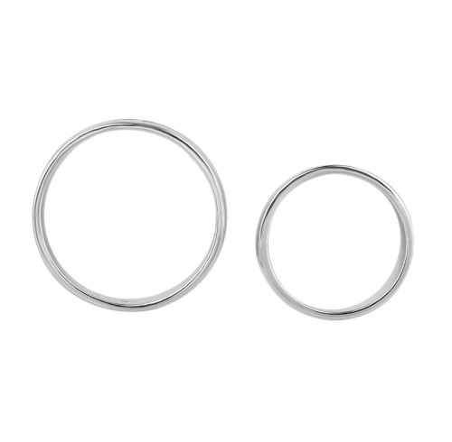 Anelli di nozze di coppia in argento sterling 925 all'ingrosso | Anelli di coppia semplici e alla moda con zirconi