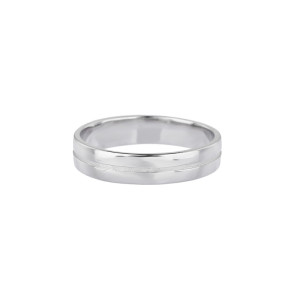 Alianças de casamento de prata esterlina 925 para casais | Anéis de casal com zircônia simples e estilosos
