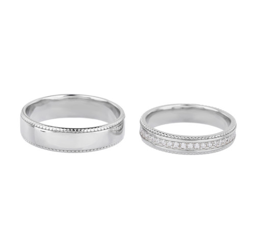 Anello di fidanzamento classico con zircone, molto venduto | Fedi nuziali in argento sterling 925 per coppie