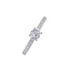 Set di fedi nuziali per coppia in argento 925 personalizzate | Anelli di coppia di lusso in argento sterling con zirconi