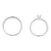 Set di fedi nuziali per coppia in argento 925 personalizzate | Anelli di coppia di lusso in argento sterling con zirconi