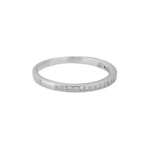 Conjunto de alianças de casamento personalizadas em prata 925 | Alianças de luxo em prata esterlina com zircônias para casais