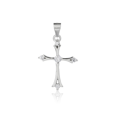 Wholesale 925 Sterling Silver Cross Pendant | Trendy Zircon Silver Pendants For Men