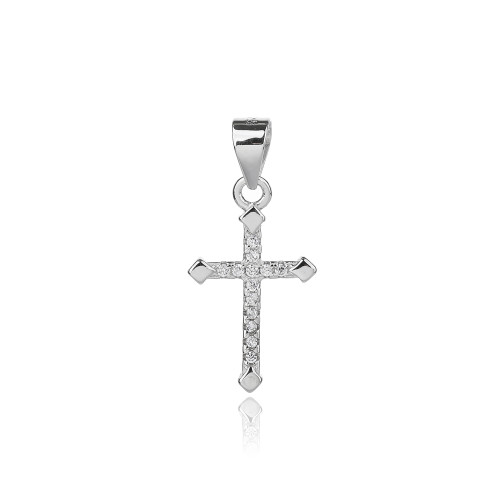 Customized Men's Sterling Silver Cross Pendant | Fashion Personalized Silver Pendant