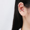 925 Sterling Silver Ear Cuffs | Classic Fashion Zircon Ear Cuffs Jewelry For Women