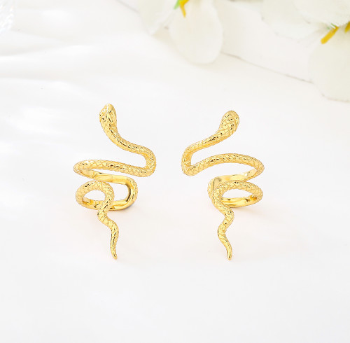 Orecchini ear cuff personalizzati in argento 925 e oro 18k | Orecchini ear cuff alla moda personalizzati da donna