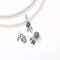 Customized Personalized Silver Pendant | Classic Zircon 925 Sterling Silver Pendant For Women