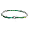 Bracciale tennis in zircone personalizzato dal produttore | Bracciale tennis classico in argento sterling per donna