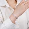 Bracciale tennis all'ingrosso con zirconi cubici | Bracciale tennis con ciondolo in argento 925 per donna