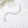Bracciale tennis all'ingrosso con zirconi cubici | Bracciale tennis con ciondolo in argento 925 per donna