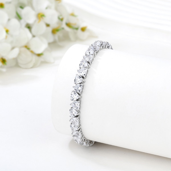 Wholesale Cubic Zirconia Tennis Bracelet | 925 Silver Charm Tennis Bracelet For Women