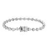 Bracciale tennis con zirconi cubici di alta qualità | Bracciale tennis classico da donna in argento sterling 925