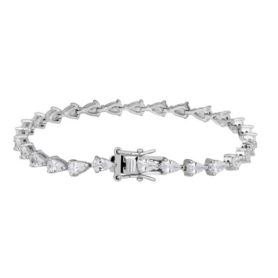 High Quality Cubic Zirconia Tennis Bracelet | Women's 925 Sterling Silver Classic Tennis Bracelet