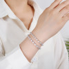 Bracciale tennis con zirconi cubici di alta qualità | Bracciale tennis classico da donna in argento sterling 925