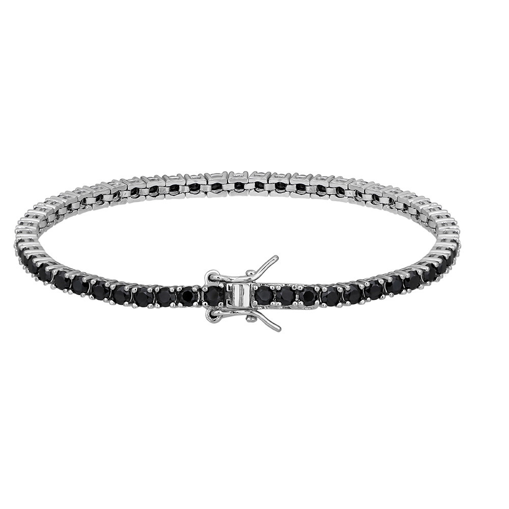 Women's Silver Tennis Bracelet