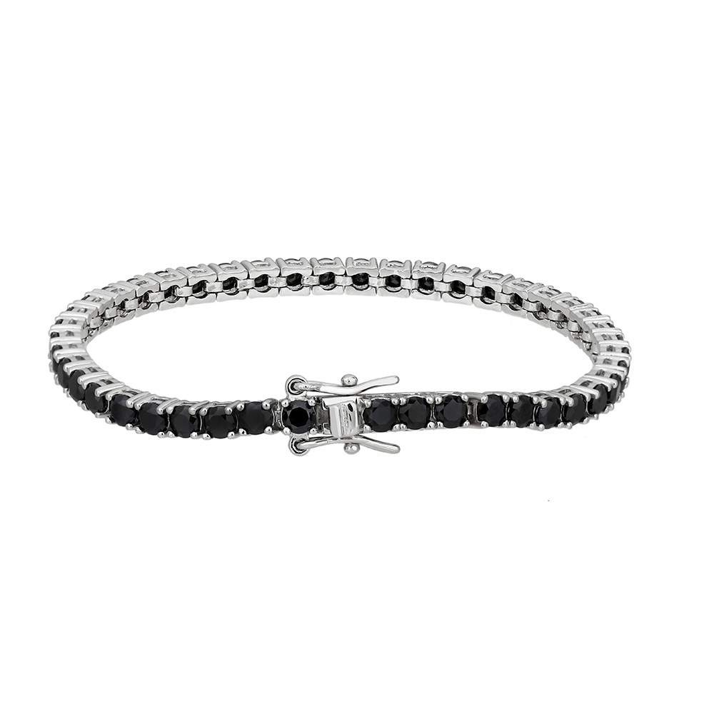 Women's Silver Tennis Bracelet