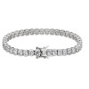 Bracciale tennis con ciondolo alla moda | Bracciale tennis classico da donna in argento sterling 925