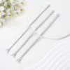 Bracciale tennis con ciondolo alla moda | Bracciale tennis classico da donna in argento sterling 925