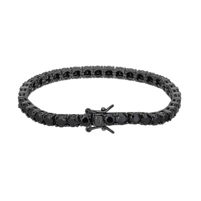 Customized Vintage Tennis Bracelets | 925 Sterling Silver Black Zircon Tennis Bracelet For Women