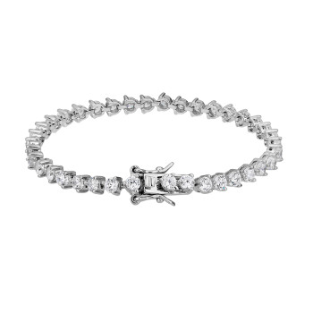 Wholesale Sterling Silver Cubic Zirconia Tennis Bracelet | Fashion Jewelry Tennis Bracelet For Women