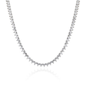 Wholesale Cubic Zirconia Tennis Necklace | 925 Silver Exquisite Women's Tennis Necklace