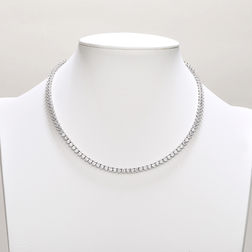 Cubic Zirconia Tennis Necklace